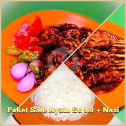 Paket Sate Ayam Super   Nasi