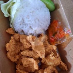 Paket Nasi Kulit Geprek Original (free Es Teh)