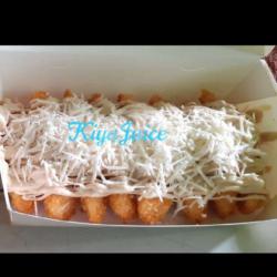 Pisang Crispy Tiramisu Toping Keju