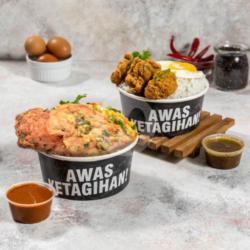 Fish Karaage Rice Bowl   Nasi Telor Barendo