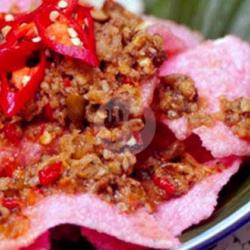 Kerupuk Banjur/ojay Merah Bumbu Oncom