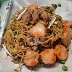 Mie Kuning Seafood Baso  Udang Naga