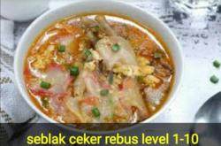 Seblak Ceker Rebus Level 1-10