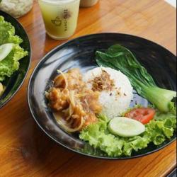 Nasi Cumi Saus Telur Asin / Asam Manis / Mentega / Tepung