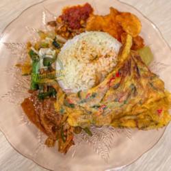 Nasi Sayur Telur Dadar