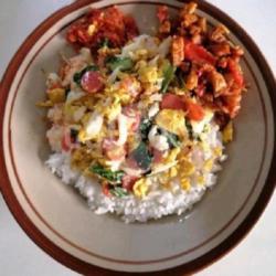 Nasi Telor Orak Arik