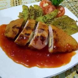 Chicken Cordonbleu W/ Wedges Potato