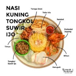 Nasi Kuning Tongkol Suwir Cabe Ijo