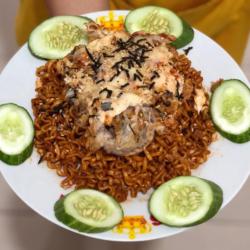 Samyang Ayam Geprek Mozarela (tanpa Nasi)