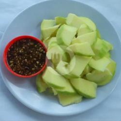 Rujak  Mangga Muda Sambal Gula Merah Biasa/sambal Gula Kacang Sangrai