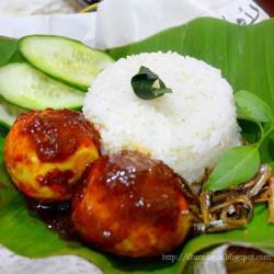 Nasi Lemak Telur Kecap