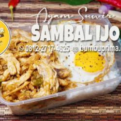 Nasi Ayam Suwir- Sambal Ijo