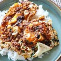 Nasi Telur Ceplok Kecap Sup Sayuran