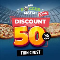 Disc 50% For 2 Premium Pizza - Thin Crust