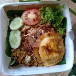 Nasgor Komplit Telur Bakso Ayam Suwir