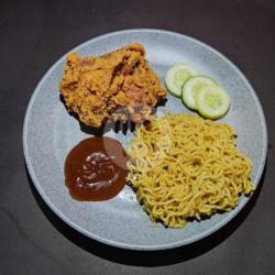 Paket Mie Ayam Geprek Saus Barbeque Spicy