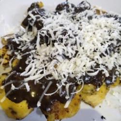 Pisang Bakar Dark Chocolate   Keju