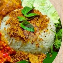 Nasi Liwet , Telur Dadar Serundeng