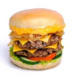 Beef Burger Double Patty Slice Cheese