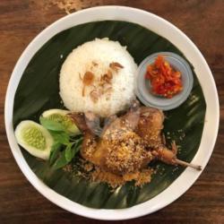 Nasi Putih Burung Puyuh Kremes