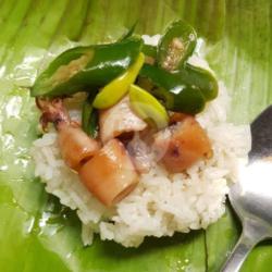 Nasi Cumi Asin Cabai Hijau Porsi Mungil