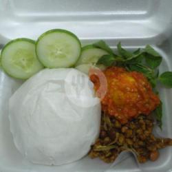 Paket Nasi Telur Balado Orek Tempe Teri Kacang