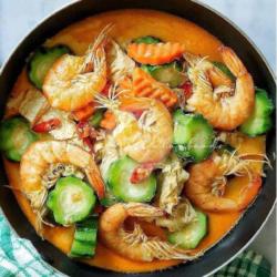 Gulai Udang Mix Wortel Dan Oyong