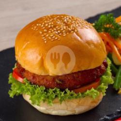 Burger Reguler Keju Saos Tomat