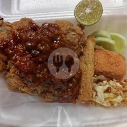 Nasi Dadar Geprek Sambal Terasi