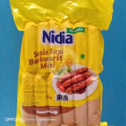 Nidia Sosis Sapi Bratwurst 500gr Isi 12pc