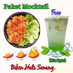 Bundle Squash 2 : ( Ayam Geprek Sayap / Paha Bawah)   Free Squash Drink