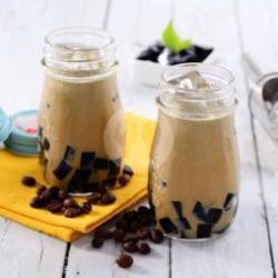 Es Kopi Latte Hazelnut Cincau