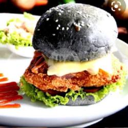 Burger Hitam Super   Keju