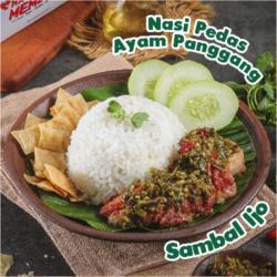 Nasi Pedas Ayam Panggang Sambal Ijo