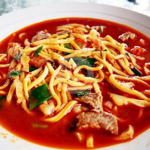 Mie Aceh Rebus Udang Dan Daging
