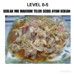 Mie Makroni Ayam Telor Sosis Cilor