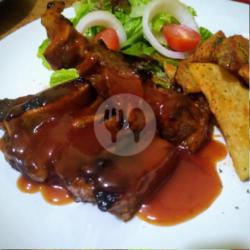 Grilled Ribs   Nasi/wedges/frenchfries ( Lv 1-5 )