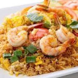 Nasi Goreng Udang   Telur Dadar   Es Teh