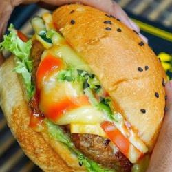 Beef Egg Mozarella Burger