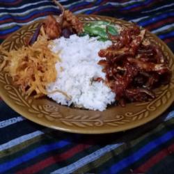 Nasi Teri Sambel  Gratis Es Teh