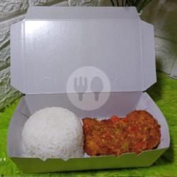 Nasi Ayam Katsu Sambel Mercon