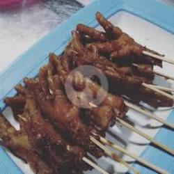 Ceker Bakar Pedas Manis   Abon 1 Porsi (8 Tusuk)