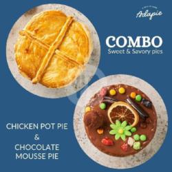 Combo Chicken Pie   Chocolate Pie 10cm