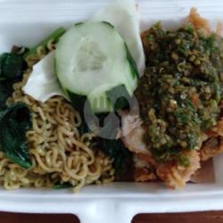 Mie  Jo  Geprek Sambal Ijo