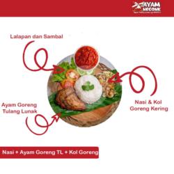 Nasi   Ayam Goreng Tulang Lunak