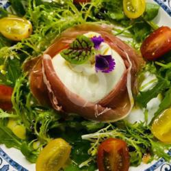 Burrata Cheese And  Parma Ham (containing Pork)