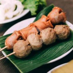 Sate Bakso Goreng