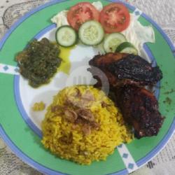 Nasi Kuning   Ayam Bakar Xl (request Sambal)