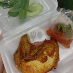 Ayam Cobek Nasi Putih Komplit