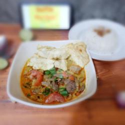 Nasi   Soto Daging Kuah Santan